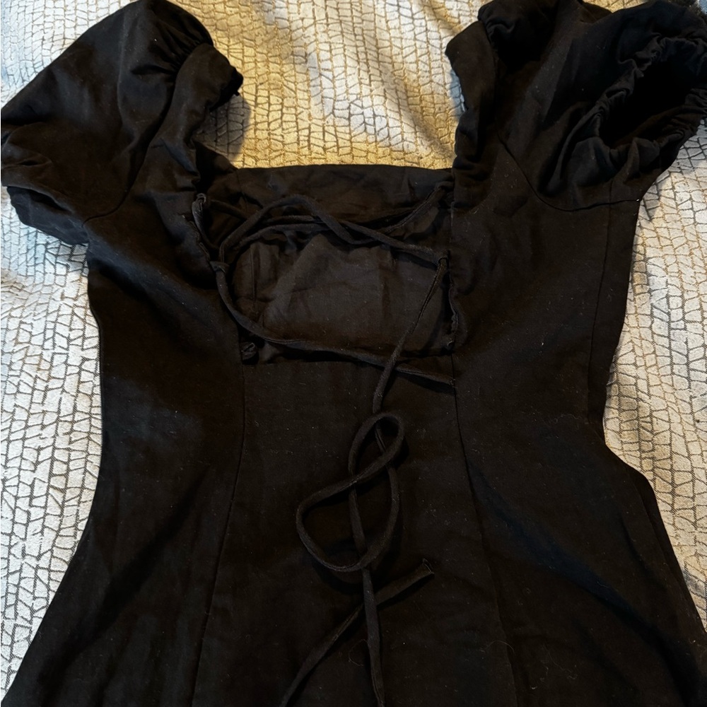 Elegant Black Backless Dress. Size S Rarely worn - Picture 9 of 11